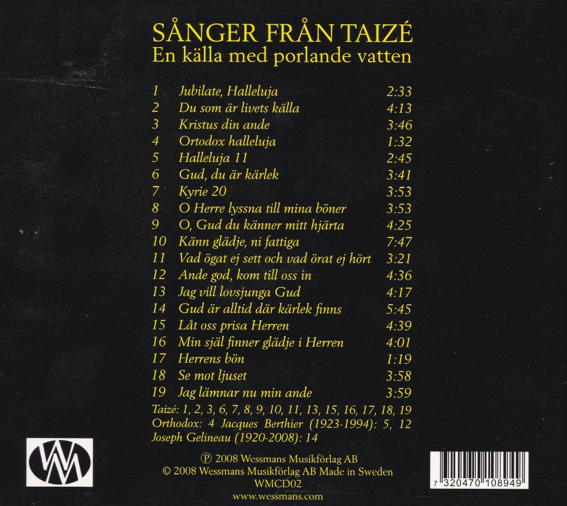 CD Sånger från Taizé
