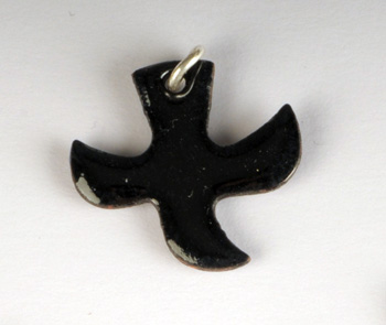 Kreuz/Taube schwarz (klein)