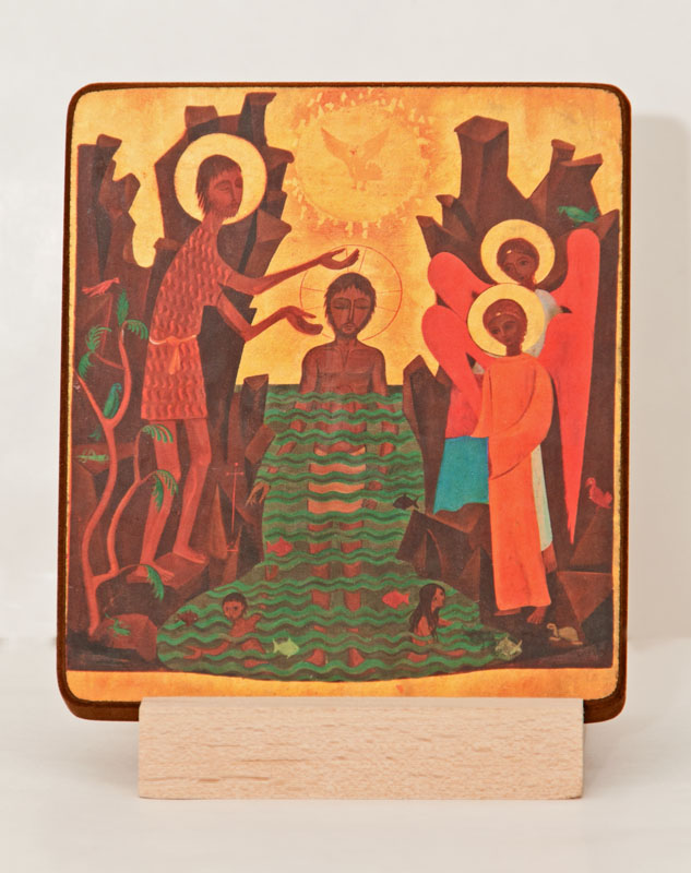 Ikone Taufe Christi (klein)