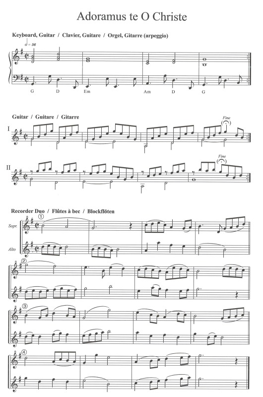 Die Gesänge aus Taizé - Instrumentalstimmen