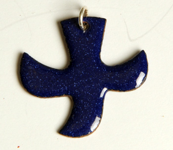 Kreuz/Taube dunkelblau (groß)